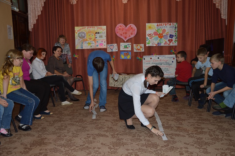 Во время закрытия проекта дети активно участвовали в конкурсах